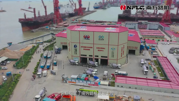 助力大湾区建设 南方路机混凝土搅拌站应用于深中通道工程
